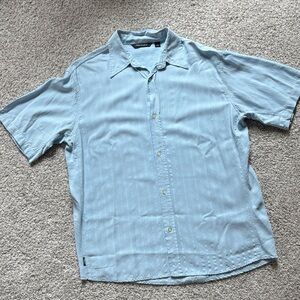 Men's Light Blue Casual Button Down Shirt